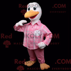Pink Gull mascot costume...