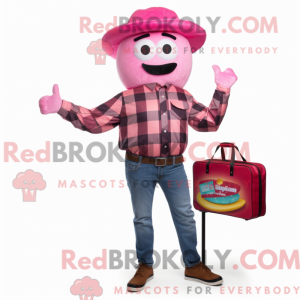 Magenta Hamburger mascot...