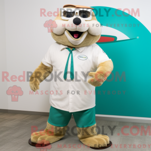 Postava maskota krémového...