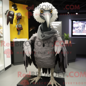 Gray Vulture mascot costume...