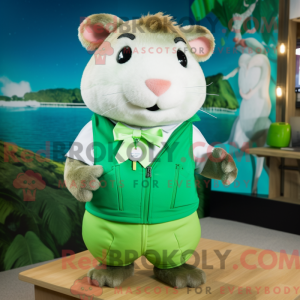 Grøn hamster maskot kostume...