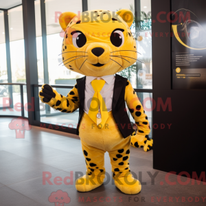Yellow Leopard mascot...