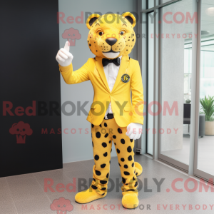 Yellow Leopard mascot...