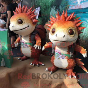 Rust Axolotl Maskottchen...