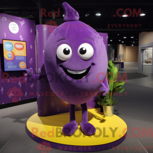 Purple Lemon mascot costume...
