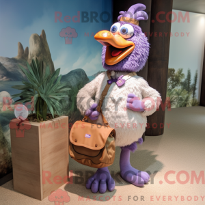 Lavender Rooster mascot...