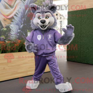 Lavender Wolf mascot...