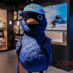 Blue Blackbird mascot...