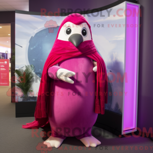 Magenta Penguin maskot...