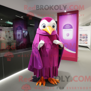 Magenta Penguin maskot...