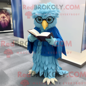 Sky Blue Harpy maskot...