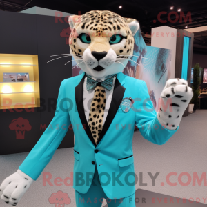 Turquoise Cheetah mascot...