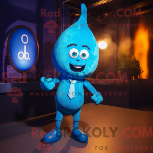 Blue Onion mascot costume...