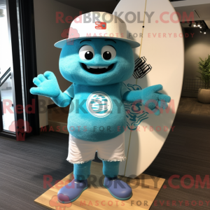 Sky Blue Raspberry mascot...