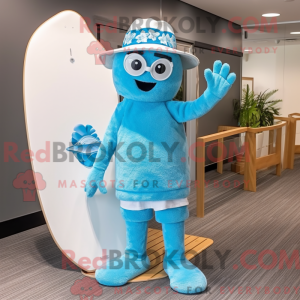 Sky Blue Raspberry mascot...