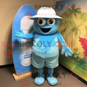 Sky Blue Raspberry mascot...