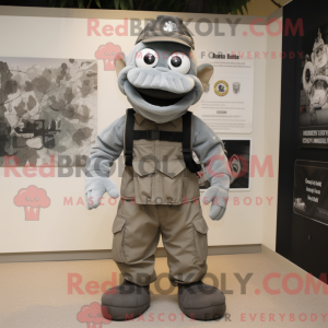 Gray Marine Recon mascot...