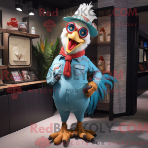 Cyan Roosters maskeradfigur...