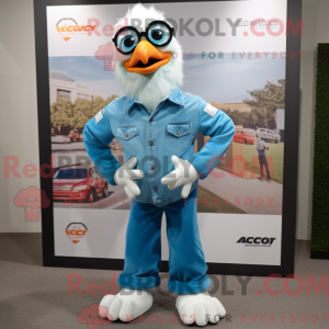 Cyan Roosters mascot...