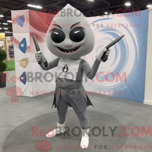 Gray Knife Thrower mascot...