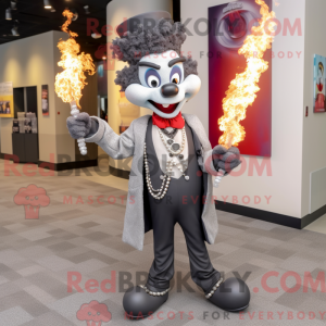 Grey Fire Eater maskot...