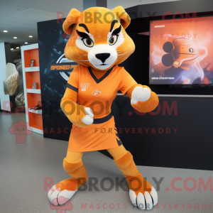 Oranje Puma-mascottekostuum...