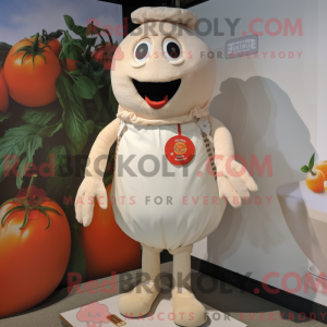 Cream Tomato maskot kostume...