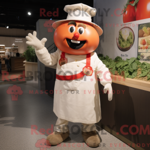 Cream Tomato maskot kostume...
