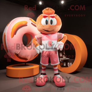 Peach Donut Maskottchen...