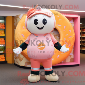 Peach Donut mascot costume...