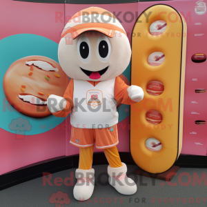 Peach Donut mascot costume...