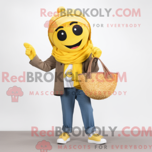 Gul Ramen maskot kostume...