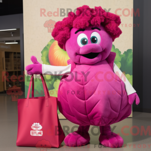 Magenta Bloemkool mascotte...