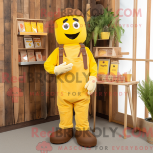 Yellow Chocolate Bar mascot...