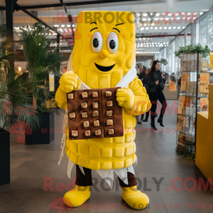 Yellow Chocolate Bar mascot...