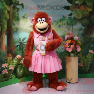 Pink Orangutan mascot...