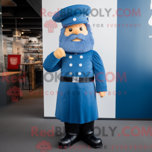 Mascotte de soldat bleu de...