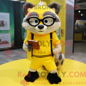 Lemon Yellow Badger mascot...
