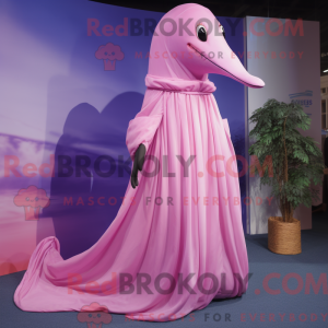 Pink Humpback Whale mascot...