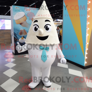 White Ice Cream Cone...