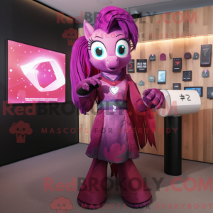 Disfraz de mascota Magenta...