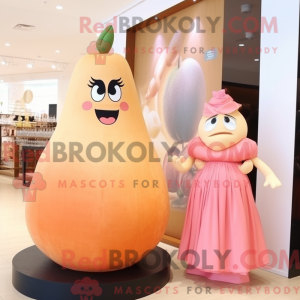 Peach Hourglass Maskottchen...