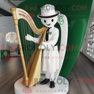 White Celtic Harp mascot...