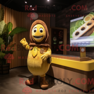 Brown Baa mascot costume...