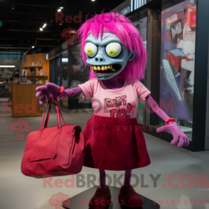 Magenta Zombie mascot...