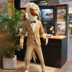 Tan Archeopteryx mascot...