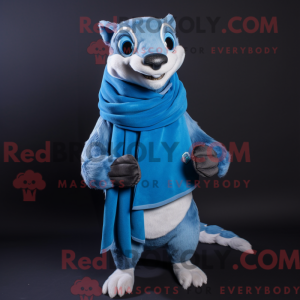Blue Badger mascot costume...