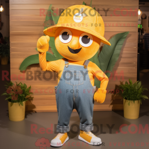 Appelsin sitron maskot drak...