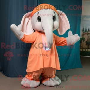 Peach Elephant mascot...