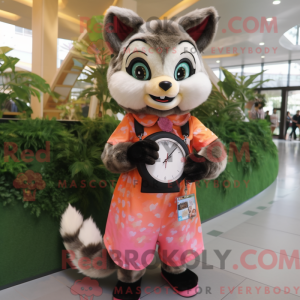 Peach Civet mascot costume...